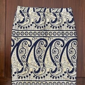 Jcrew lame pencil skirt